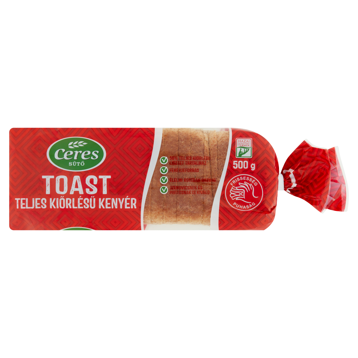 Ceres toast teljes kiőrlésű kenyér 500 g
