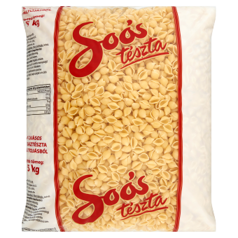Soós kagyló 4 tojásos száraztészta 5 kg