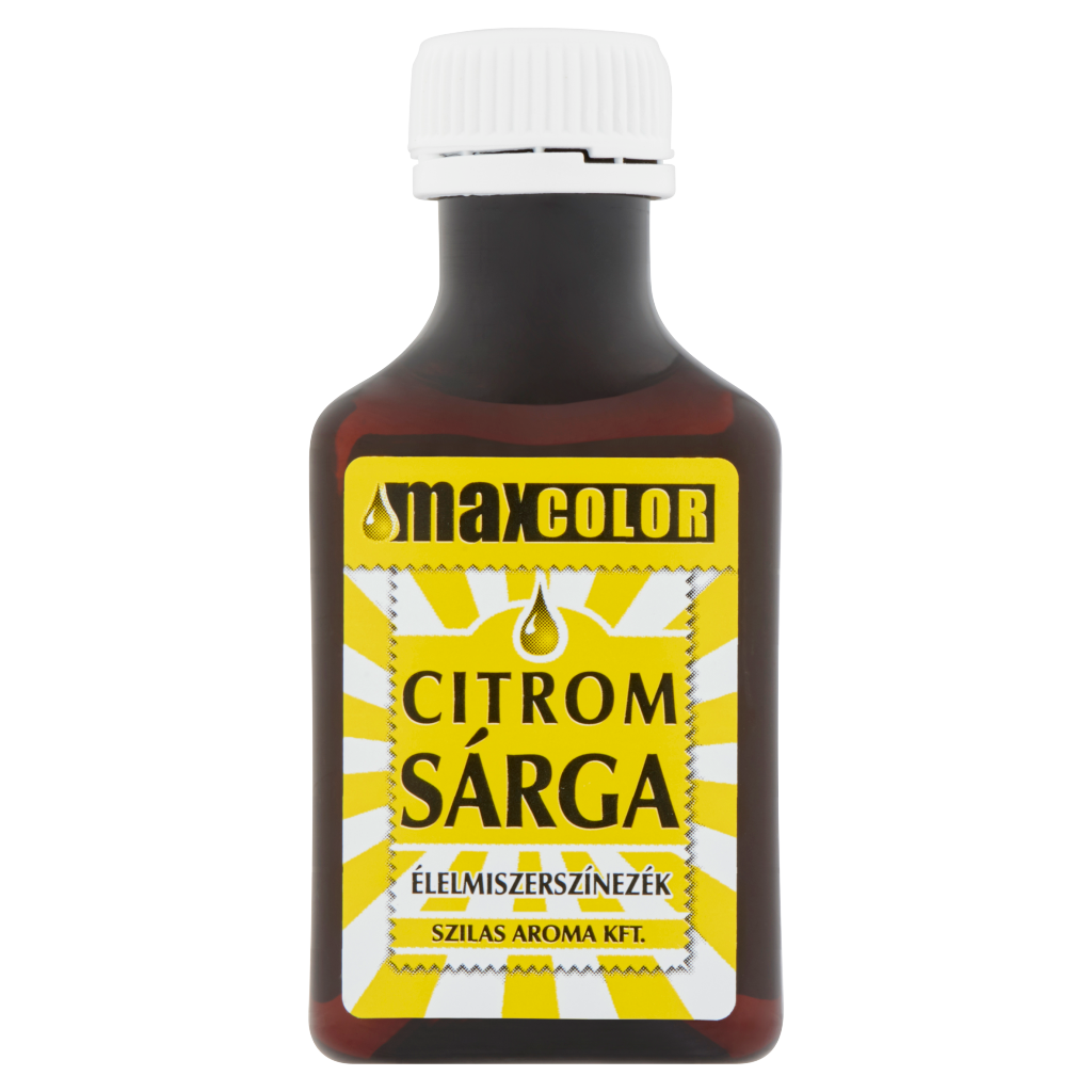 MAX Color citromsárga élelmiszerszínezék 30 ml