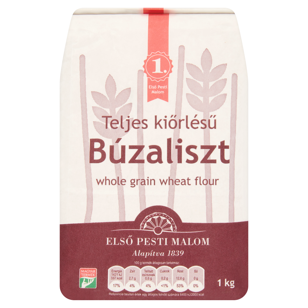 Első Pesti Teljeskiőrlésű Búzaliszt 1 kg