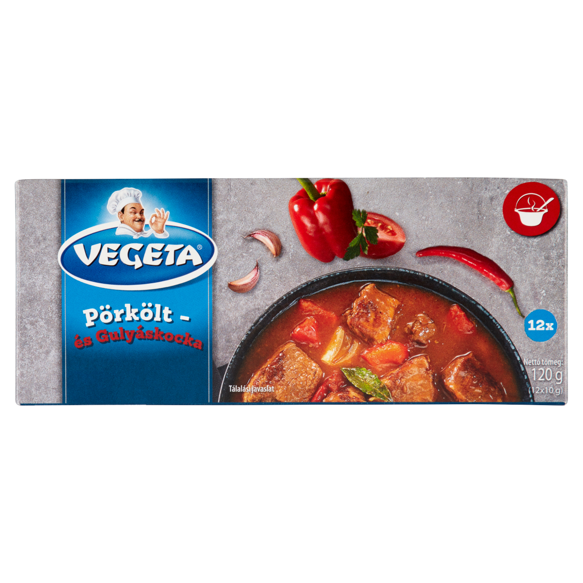 VEGETA pörkölt- és gulyáskocka 12 x 10 g (120 g)