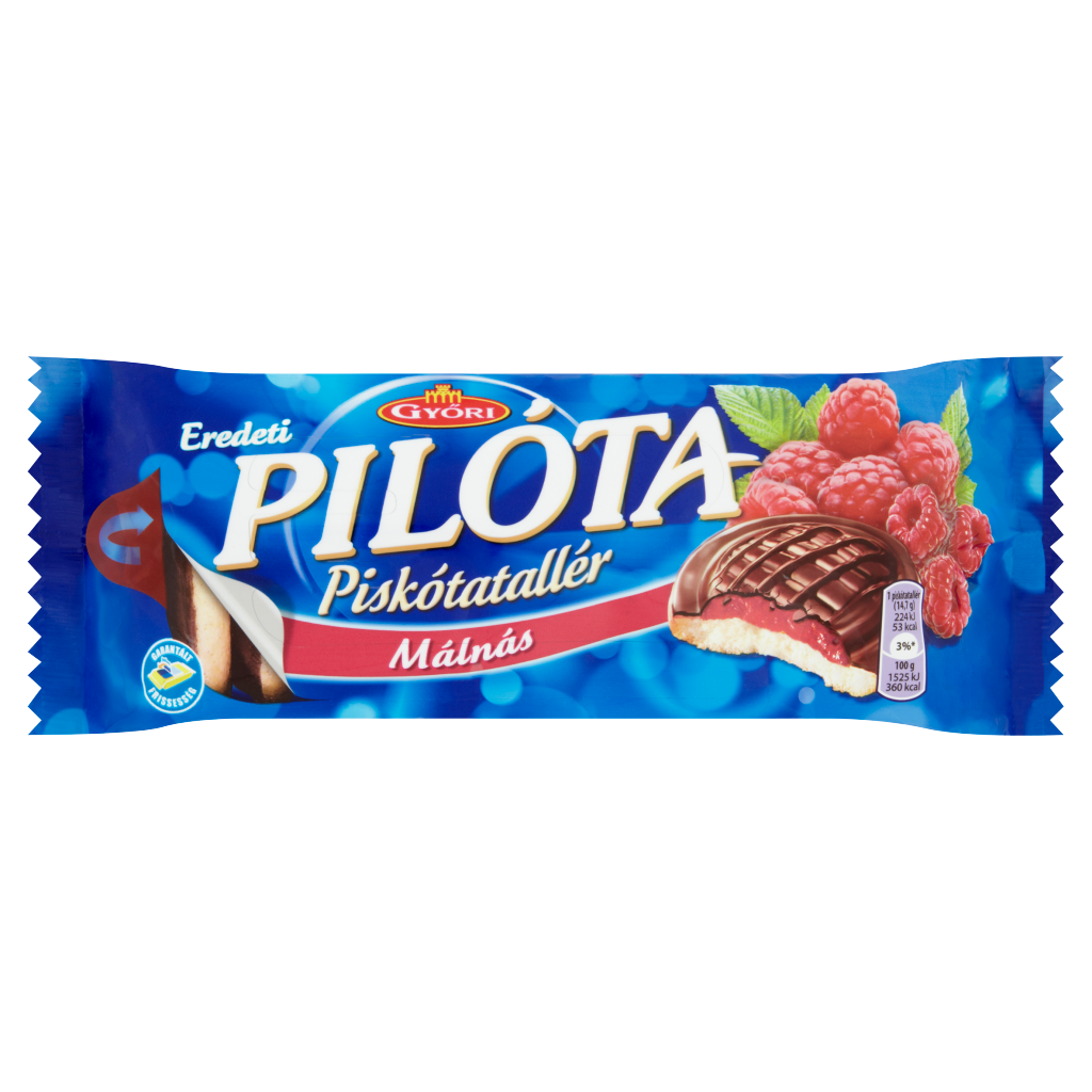 GYŐRI Pilóta málnaízű piskótatallér 147 g