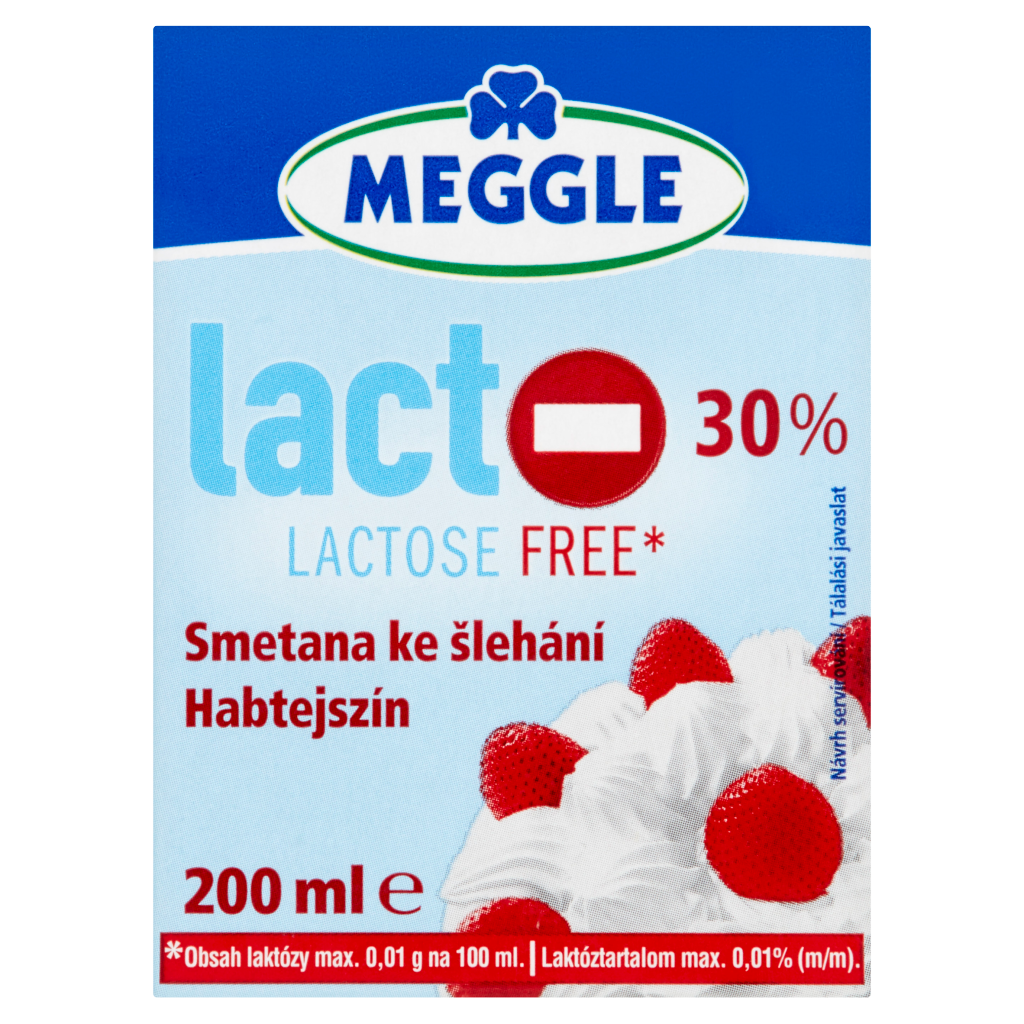 MEGGLE UHT laktózmentes habtejszín 30% 200 ml