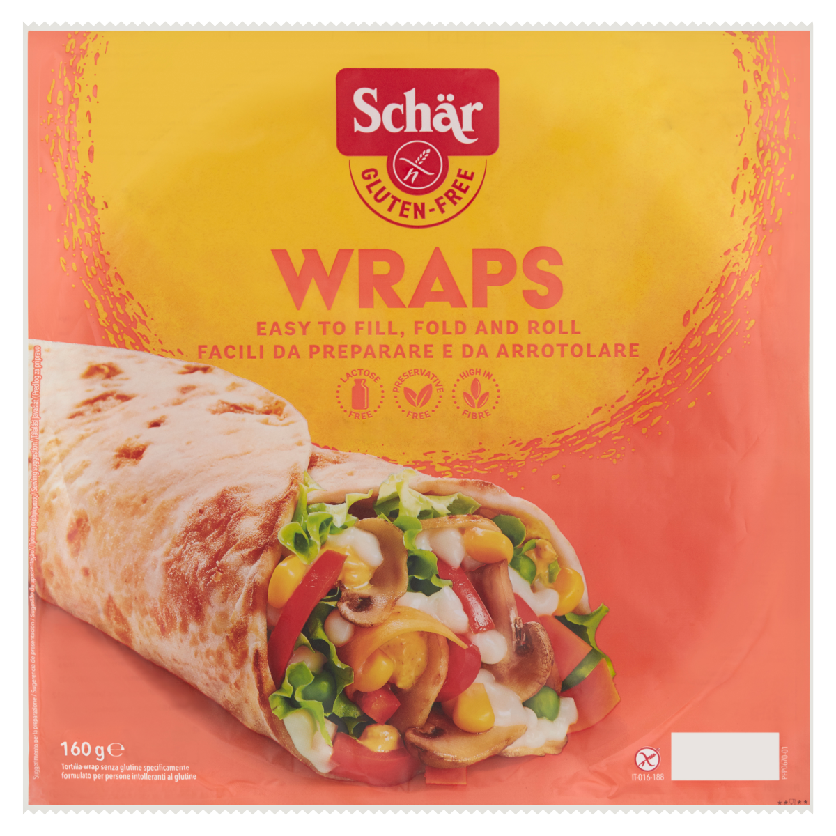 Schär Gluténmentes Tortilla Tekercs 160 g
