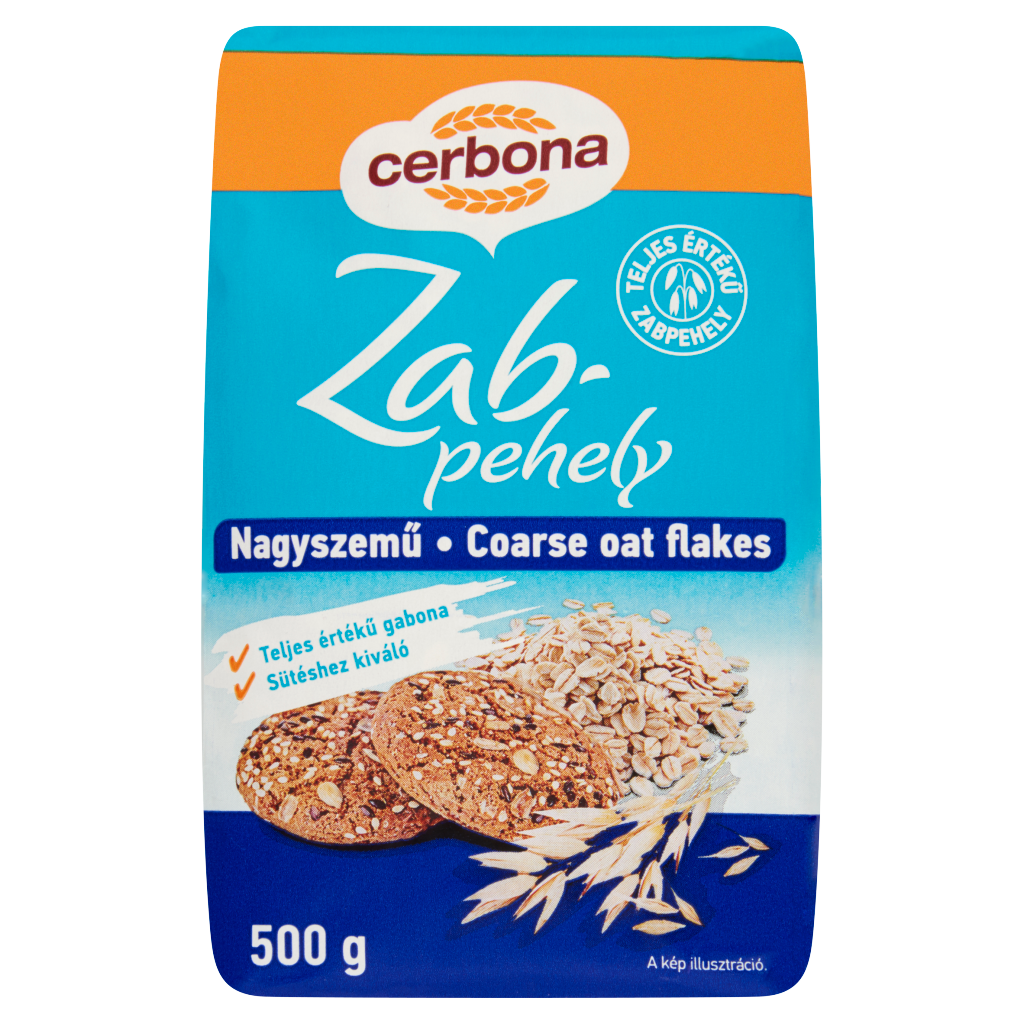 Cerbona nagyszemű zabpehely 500 g