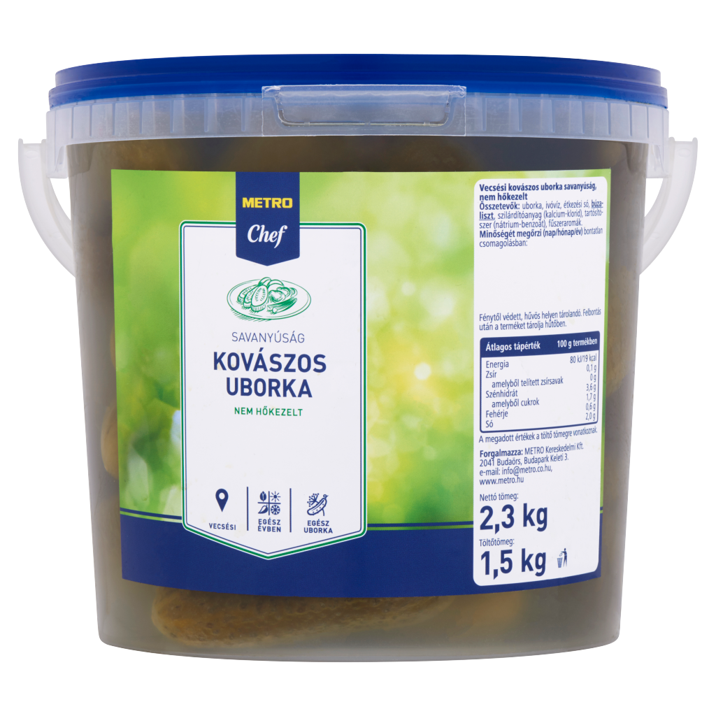 METRO Chef Vecsési Kovászos Uborka 1,5 kg