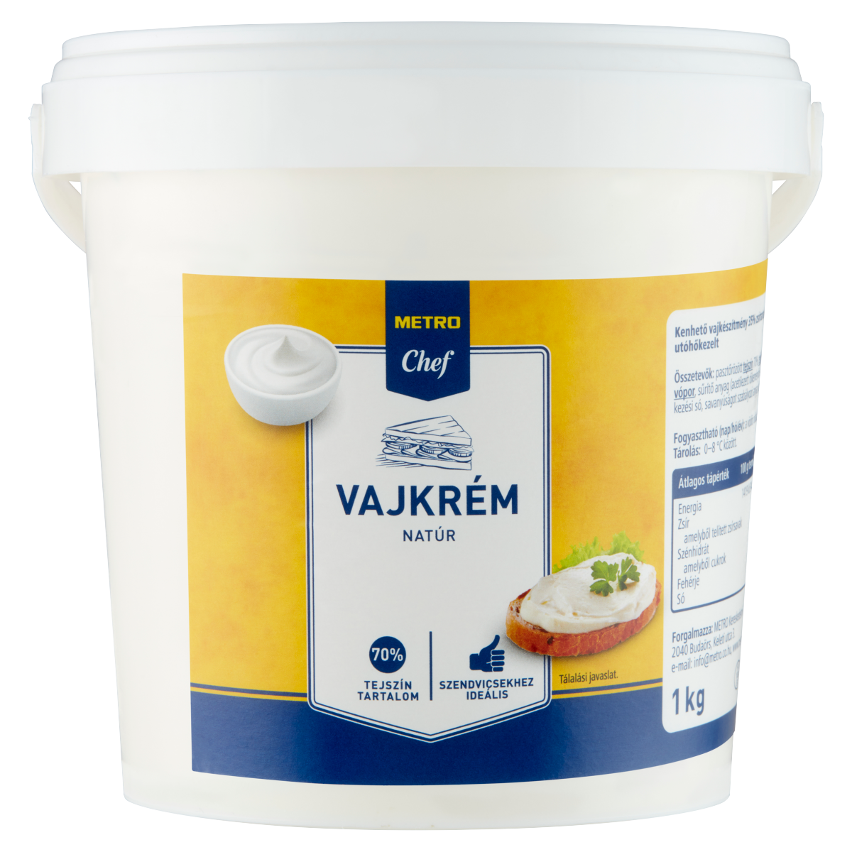 METRO Chef Natúr Vajkrém 1 kg