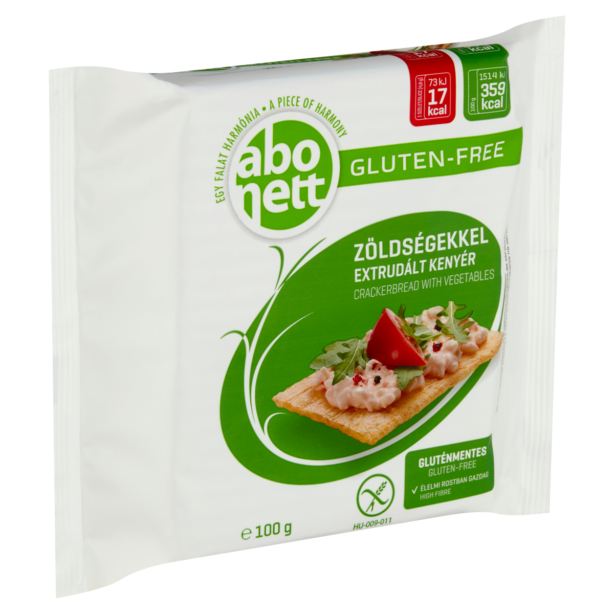 Abonett Gluténmentes Extrudált Kenyér Zöldségekkel 100 g