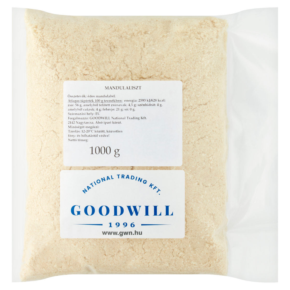 Goodwill Finomra Őrölt Mandulaliszt 1 kg