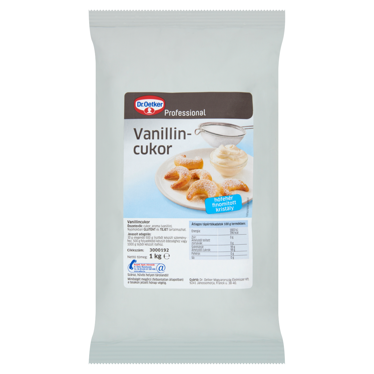 Dr. Oetker Professional Vanillincukor 1 kg