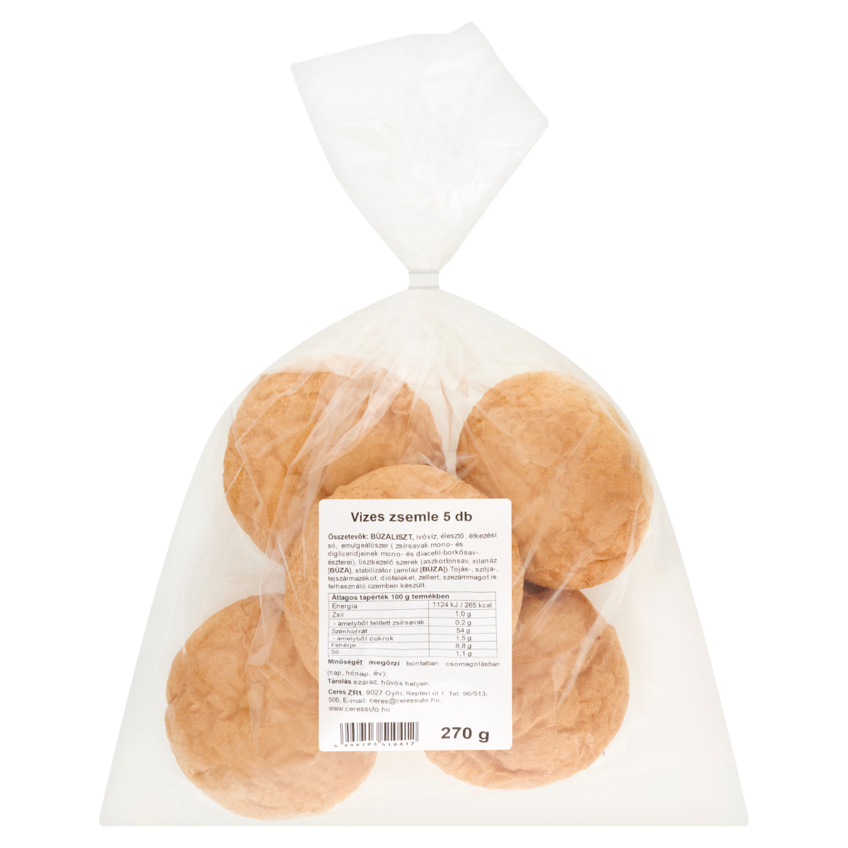 Ceres Vizes zsemle (5 x 54 g) 270 g