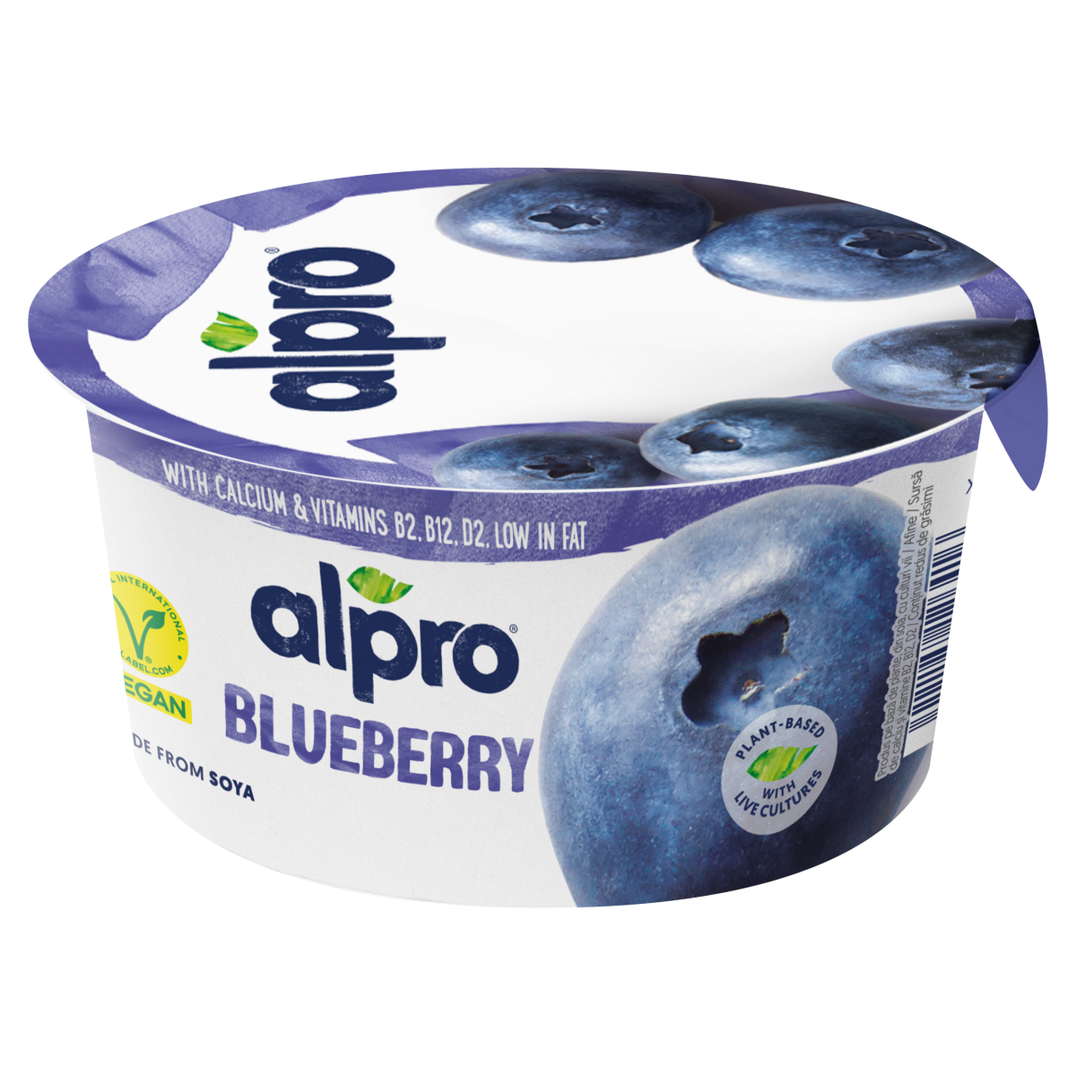 ALPRO Fermentált Szójakészítmény, Kékáfonyás Hozzáadott Kalciummal és Vitaminokkal 150 g