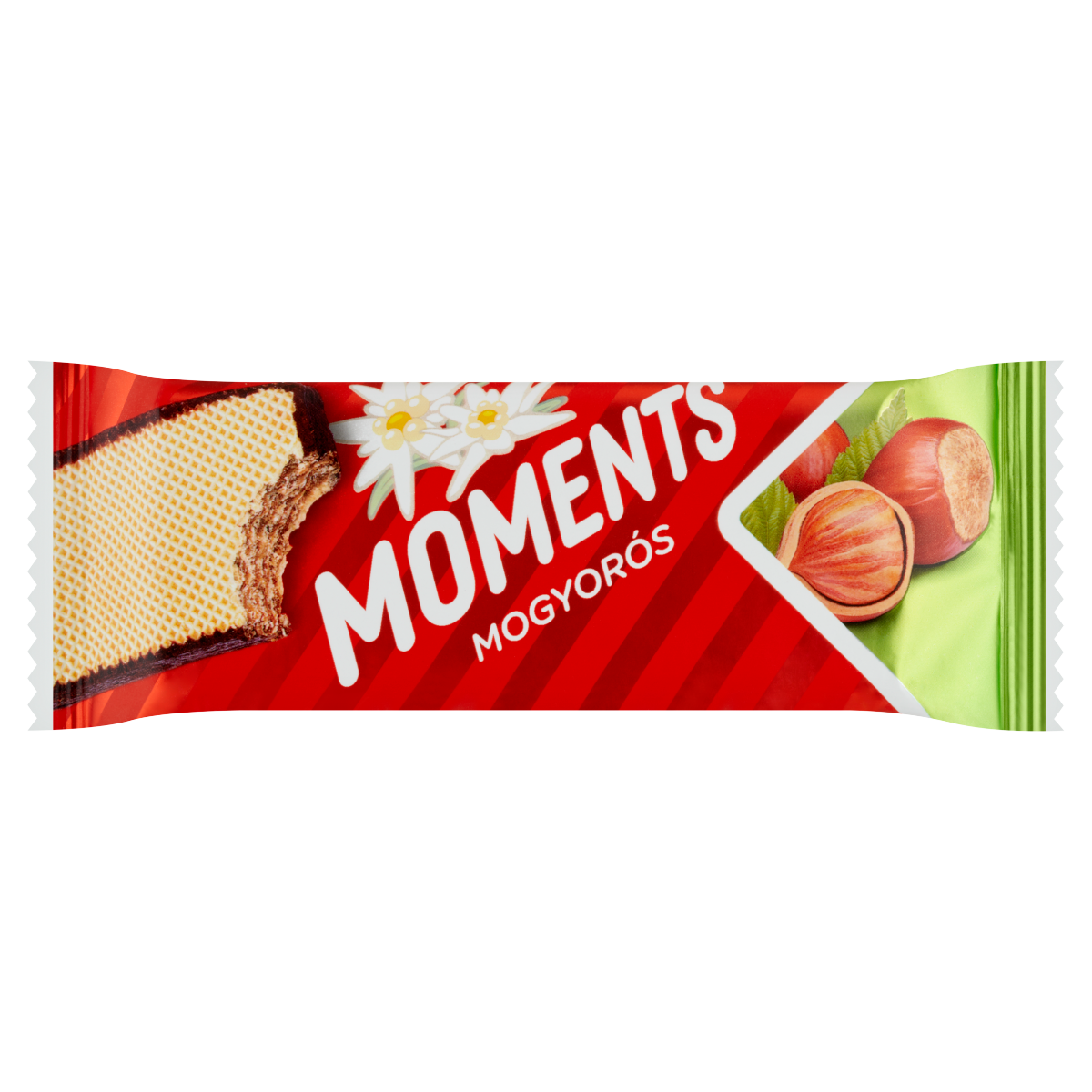 Moments kakaós bevonómasszába mártott, mogyorós krémmel töltött ostyaszelet 45 g