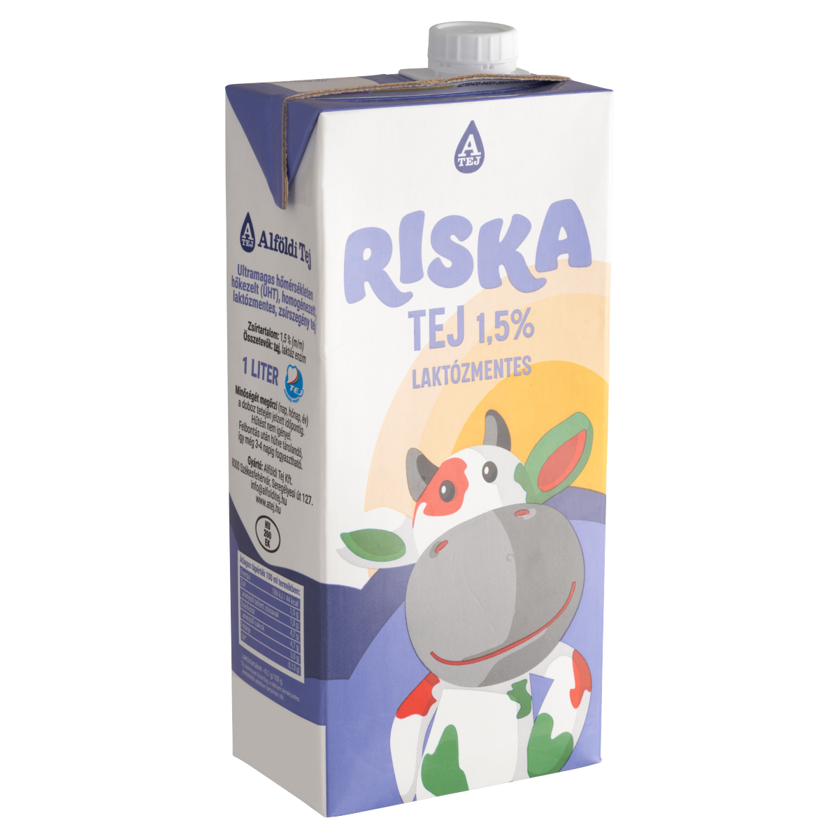 Riska UHT zsírszegény, laktózmentes tej 1,5% 1 l