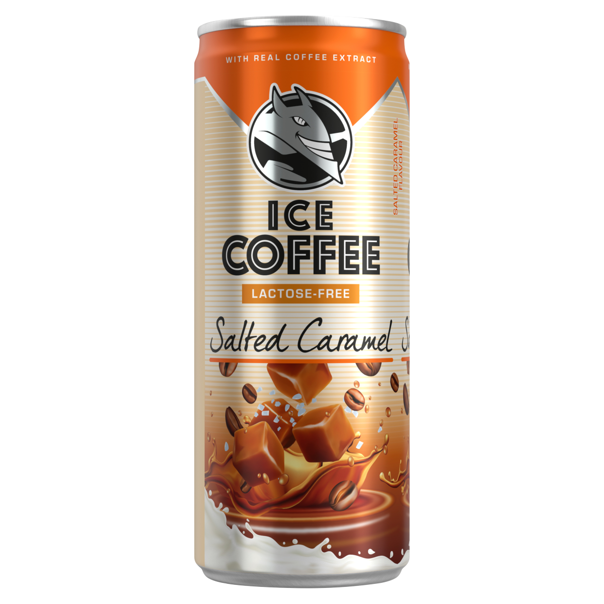 HELL Ice Coffee UHT laktózmentes sós karamell ízű ital tejjel és kávékivonattal 250 ml