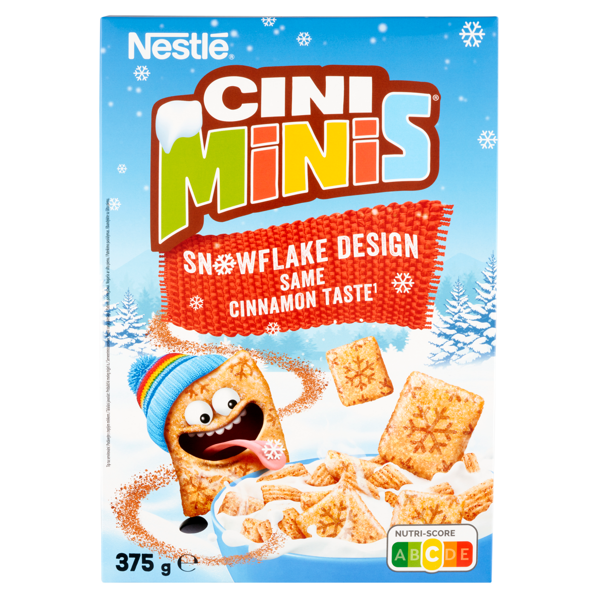 CINI MiNiS Nestlé Cini Minis ropogós fahéjas gabonapehely teljes kiőrlésű búzával, vitaminokkal és vassal 375 g