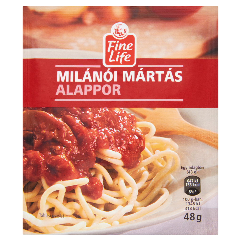 Fine Life Milánói Mártás Alappor 48 g