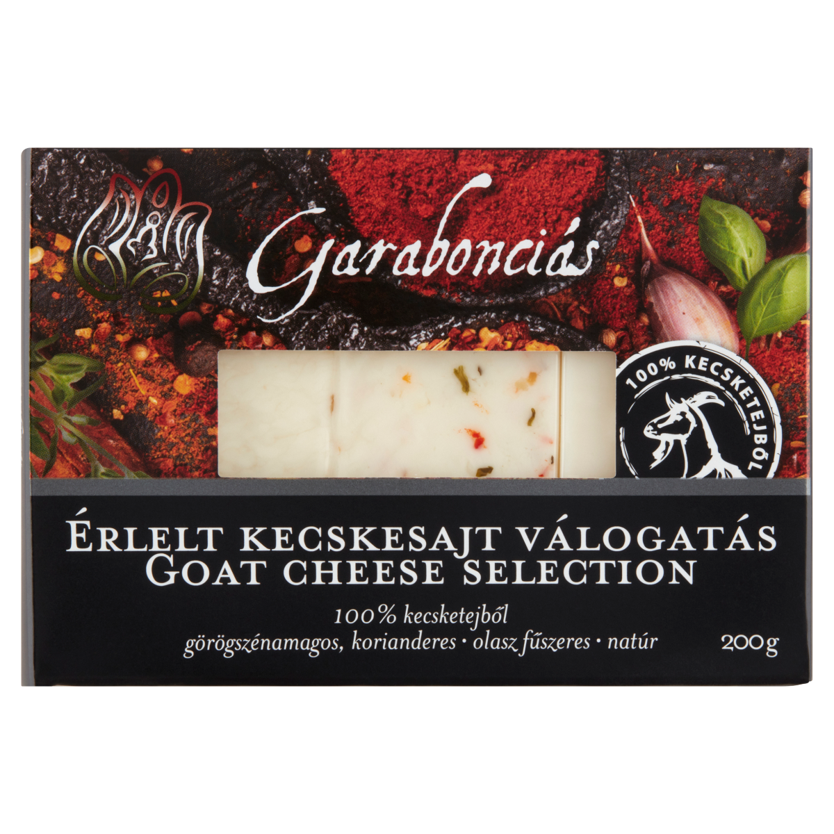 Garabonciás érlelt kecskesajt válogatás 200 g