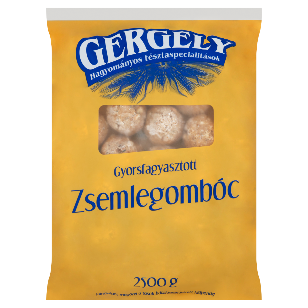 Gergely Gyorsfagyasztott Zsemlegombóc 2,5 kg