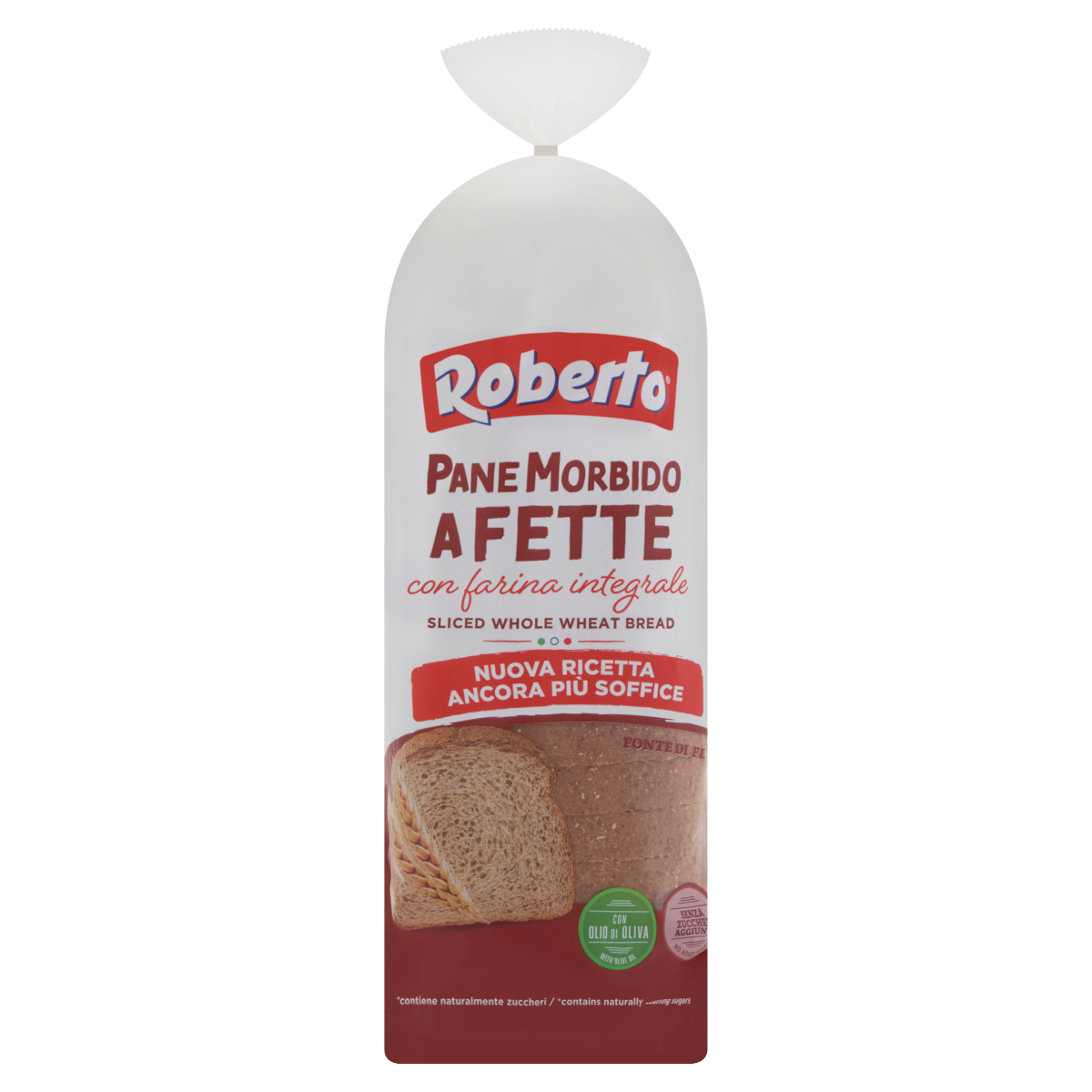 Roberto Szeletelt, Teljes Kiőrlésű Kenyér, Olívaolajjal 400 g