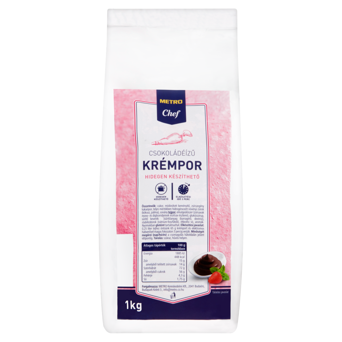 METRO Chef Csokoládéízű Krémpor 1 kg