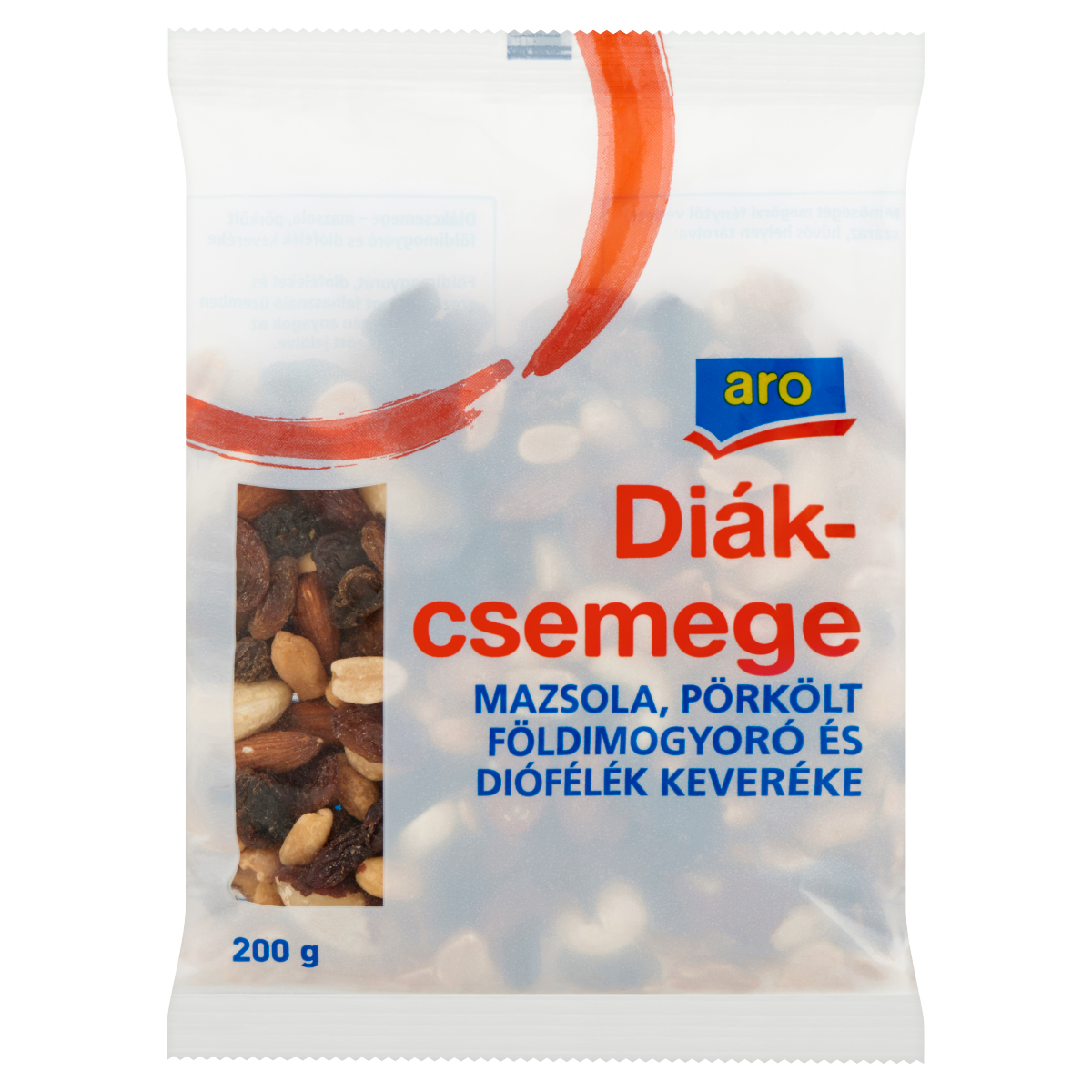 aro Diákcsemege Mazsola, Pörkölt Földimogyoró És Diófélék Keveréke 200 g